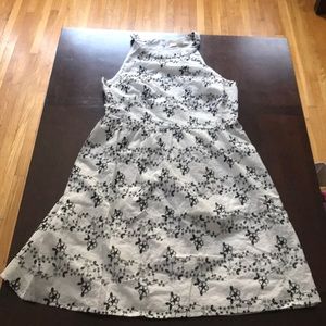 Loft embroidered Halter dress